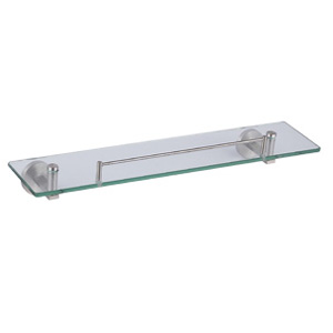 Zamac Chrome Shelf with Glass